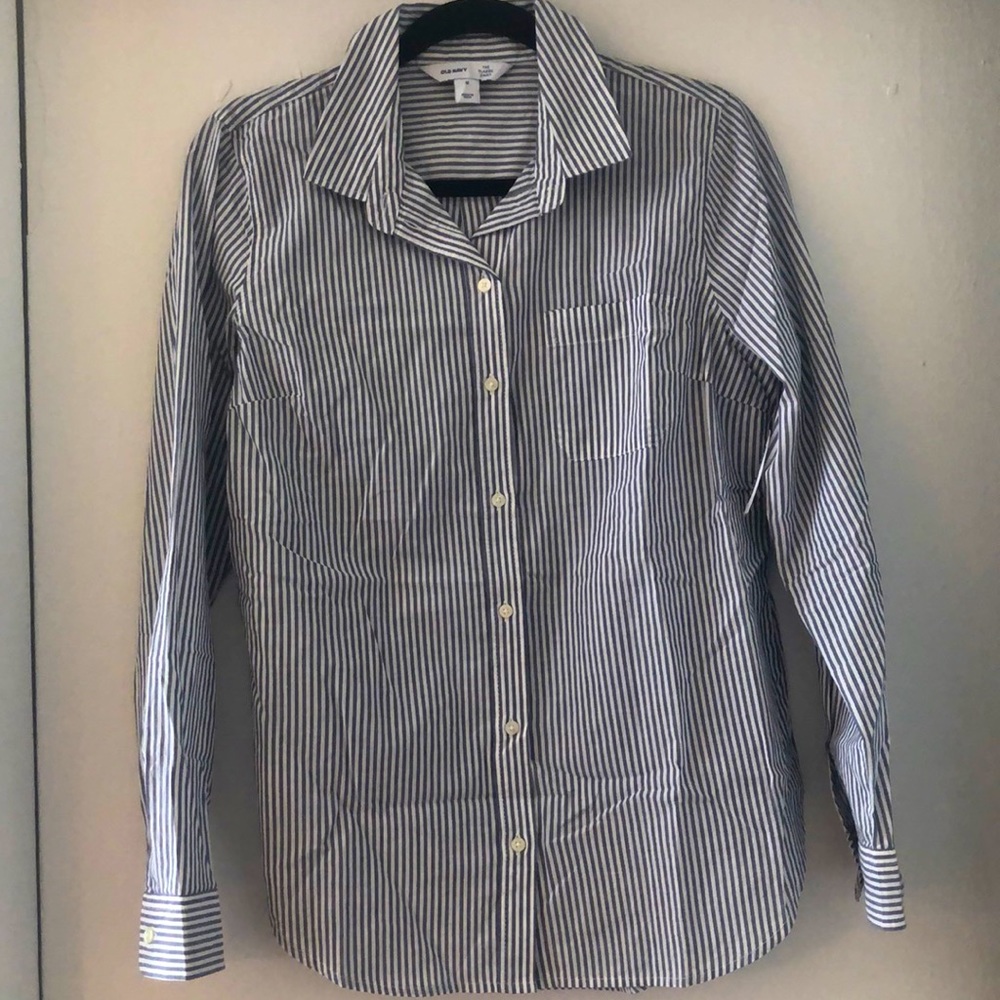 Old Navy Striped Button Down Shirt